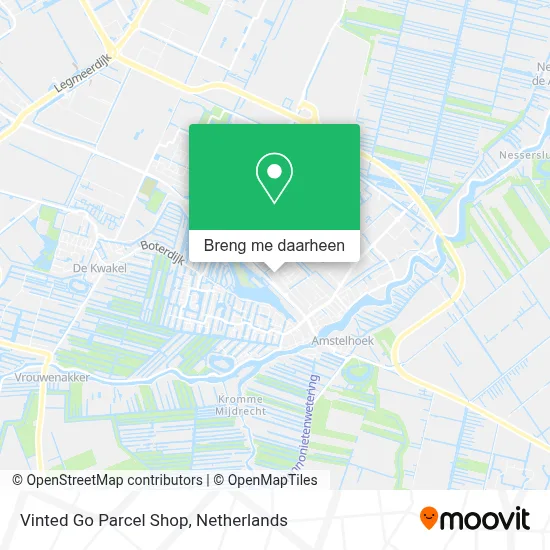 Vinted Go Parcel Shop kaart