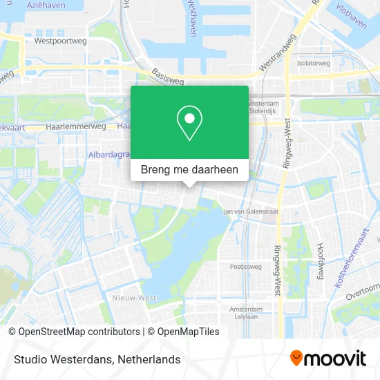 Studio Westerdans kaart