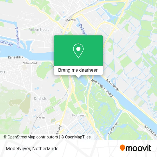 Modelvijver kaart