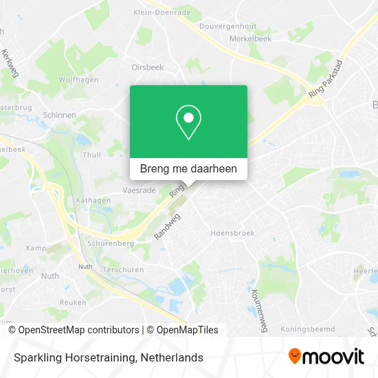 Sparkling Horsetraining kaart