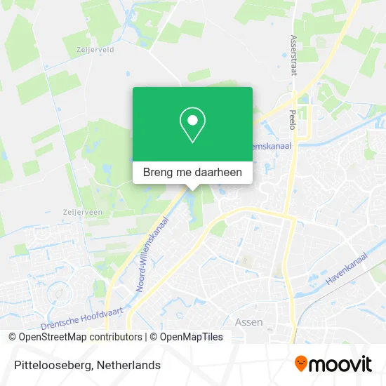 Pittelooseberg kaart