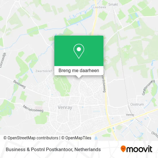 Business & Postnl Postkantoor kaart