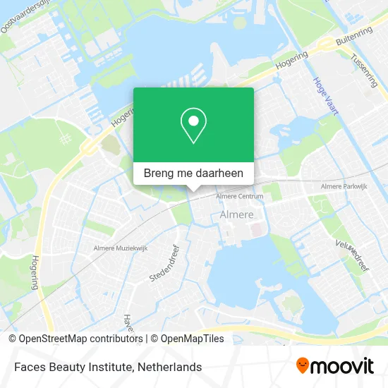 Faces Beauty Institute kaart
