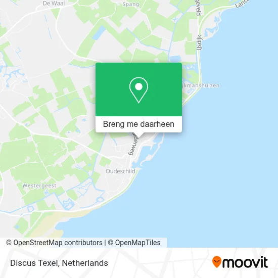 Discus Texel kaart