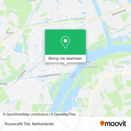 Rouwcafé Tiel kaart