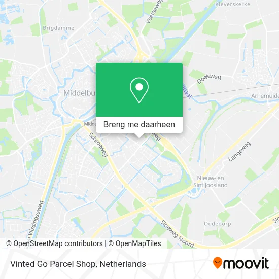 Vinted Go Parcel Shop kaart