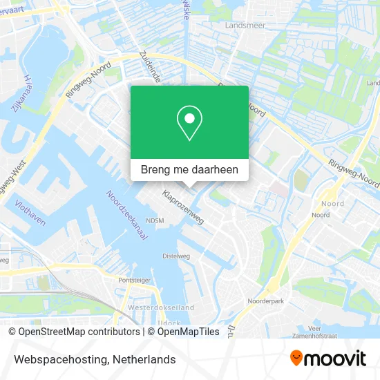 Webspacehosting kaart