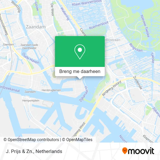 J. Prijs & Zn. kaart
