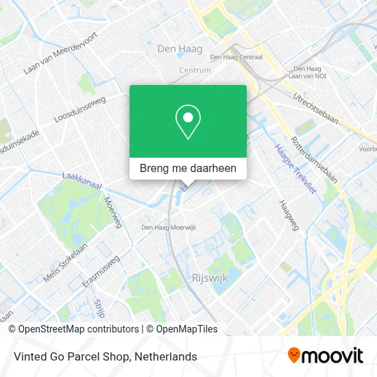 Vinted Go Parcel Shop kaart
