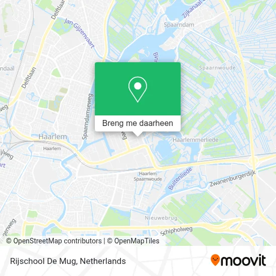 Rijschool De Mug kaart