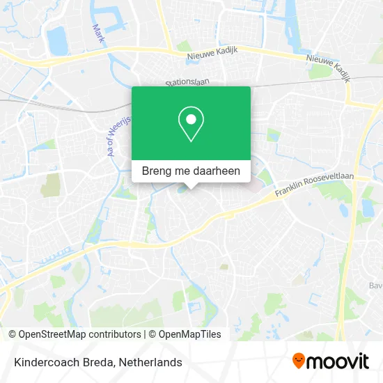 Kindercoach Breda kaart