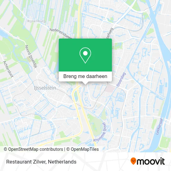Restaurant Zilver kaart
