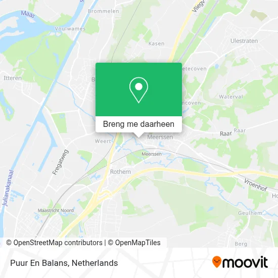 Puur En Balans kaart