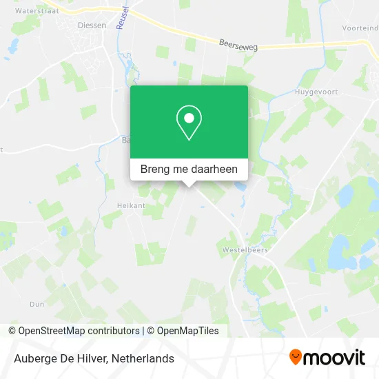 Auberge De Hilver kaart