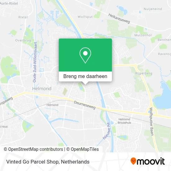 Vinted Go Parcel Shop kaart