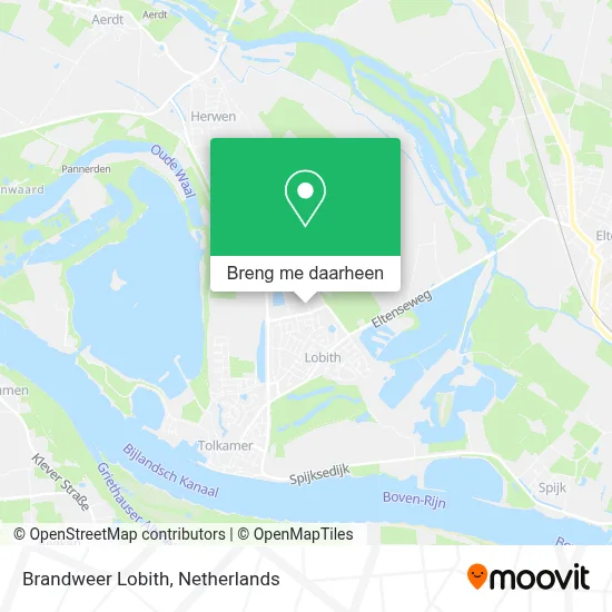 Brandweer Lobith kaart