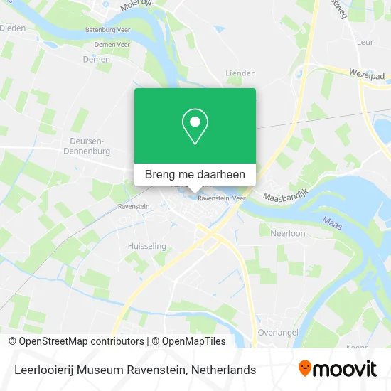 Leerlooierij Museum Ravenstein kaart