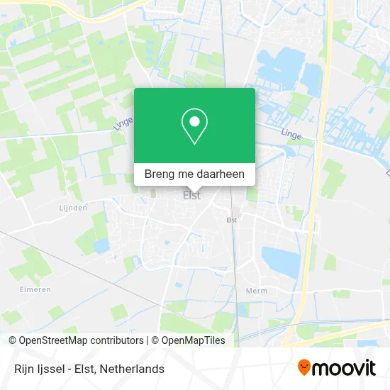 Rijn Ijssel - Elst kaart