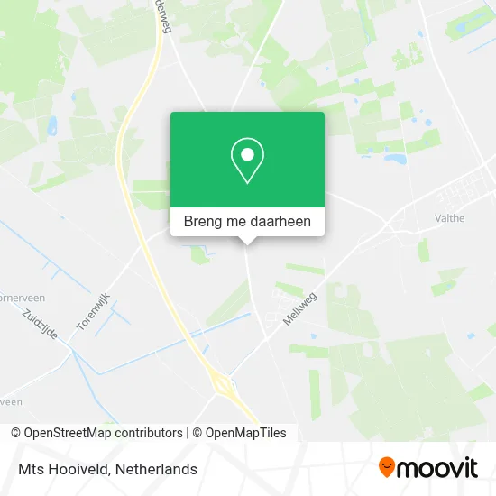 Mts Hooiveld kaart