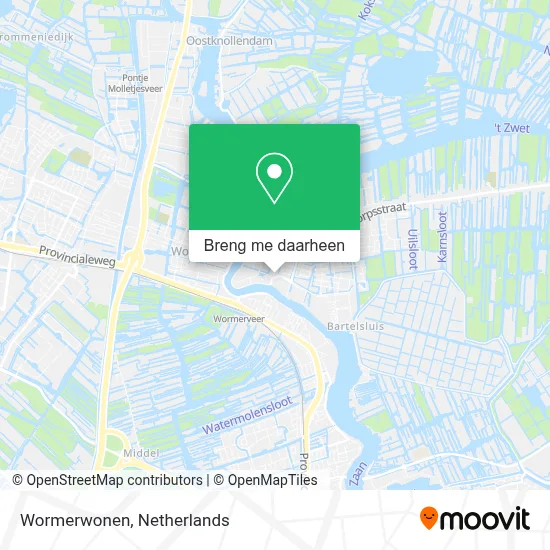 Wormerwonen kaart