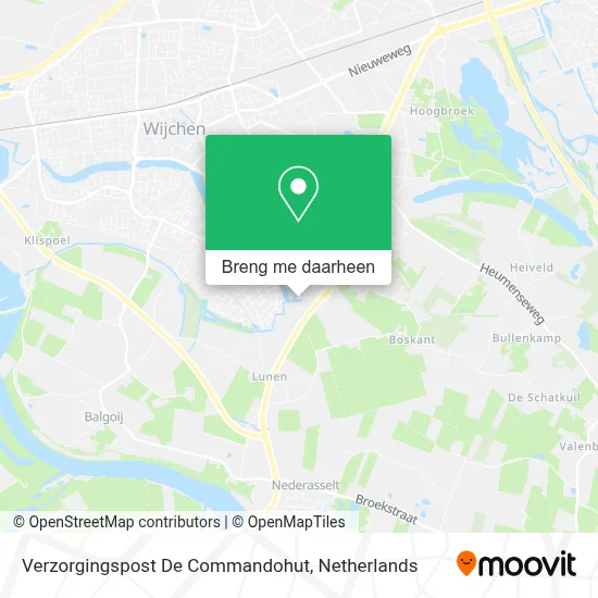 Verzorgingspost De Commandohut kaart