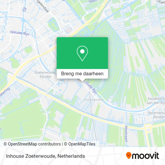 Inhouse Zoeterwoude kaart