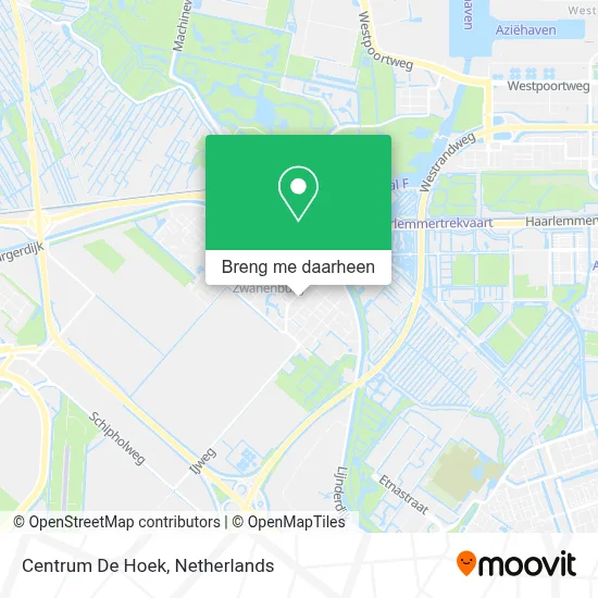 Centrum De Hoek kaart