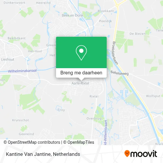 Kantine Van Jantine kaart