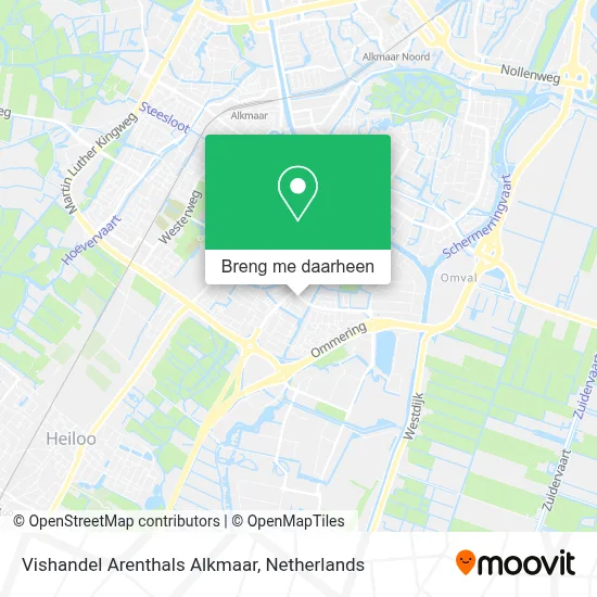 Vishandel Arenthals Alkmaar kaart