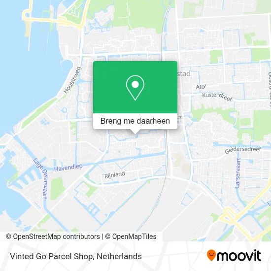Vinted Go Parcel Shop kaart