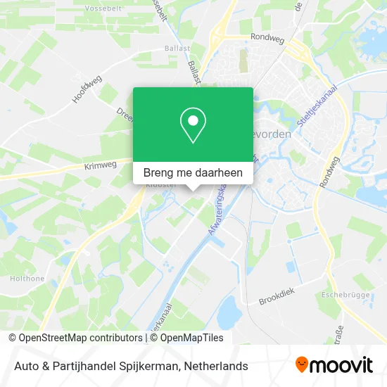 Auto & Partijhandel Spijkerman kaart