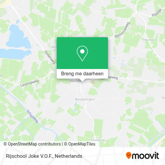 Rijschool Joke V.O.F. kaart