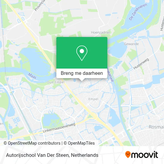 Autorijschool Van Der Steen kaart
