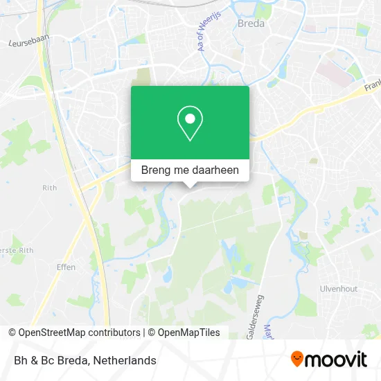 Bh & Bc Breda kaart