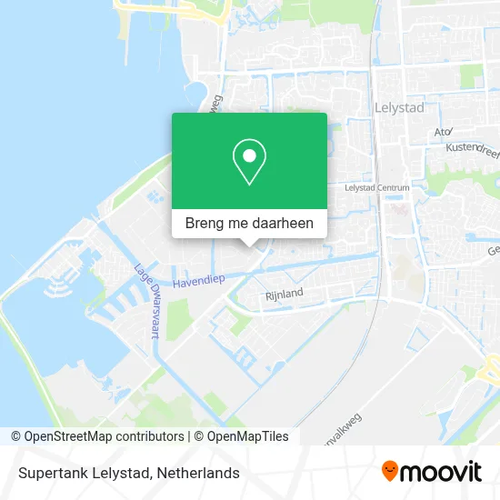 Supertank Lelystad kaart