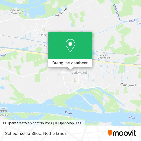 Schoonschip Shop kaart