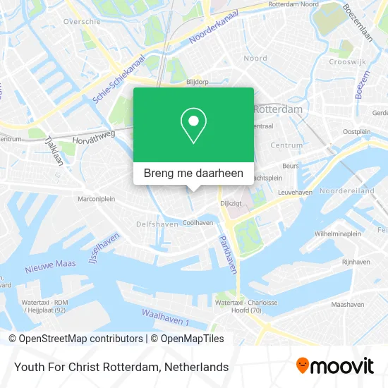 Youth For Christ Rotterdam kaart