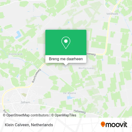 Klein Calveen kaart