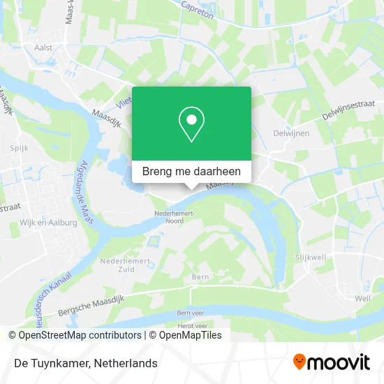 De Tuynkamer kaart