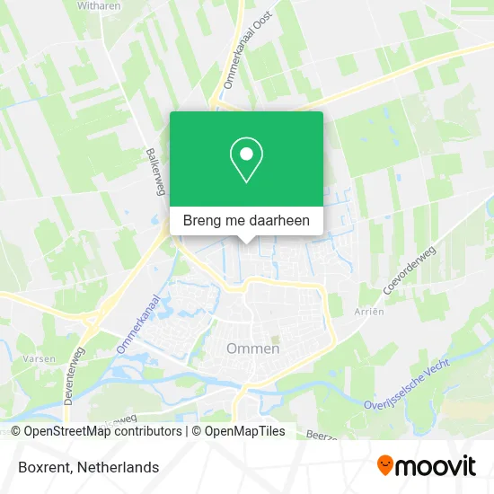 Boxrent kaart