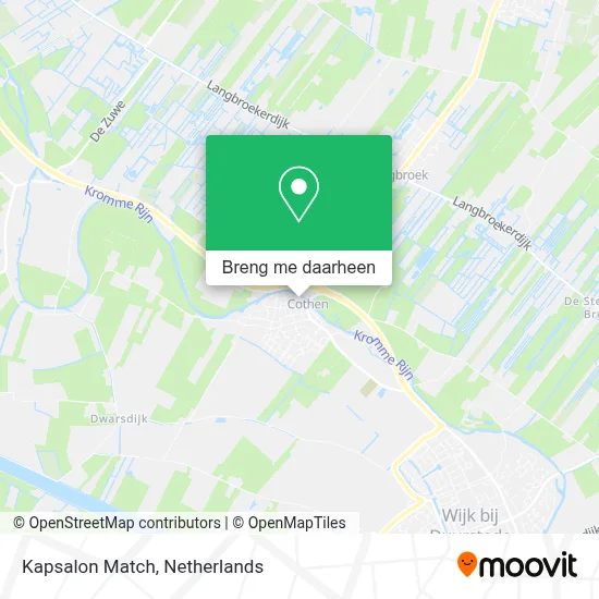 Kapsalon Match kaart
