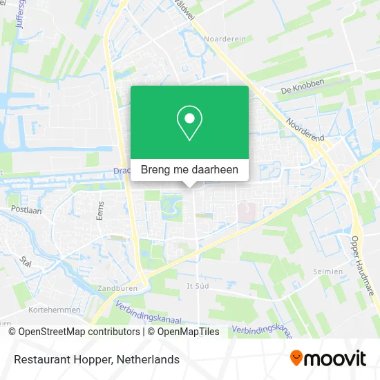 Restaurant Hopper kaart