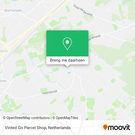 Vinted Go Parcel Shop kaart