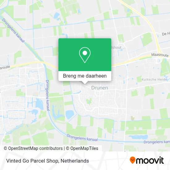 Vinted Go Parcel Shop kaart