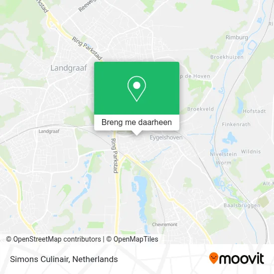 Simons Culinair kaart