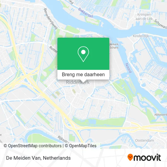 De Meiden Van kaart