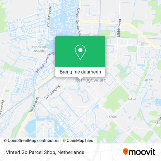 Vinted Go Parcel Shop kaart