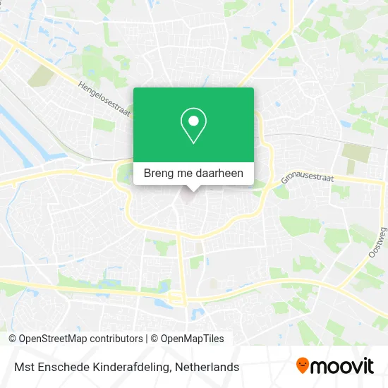 Mst Enschede Kinderafdeling kaart