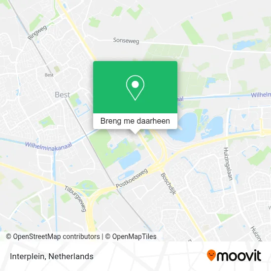 Interplein kaart
