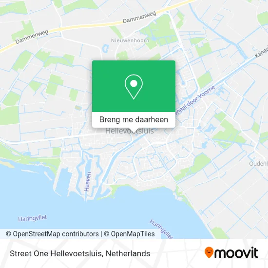Street One Hellevoetsluis kaart